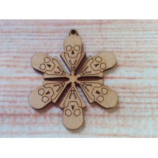 Skull Snowflake D1 